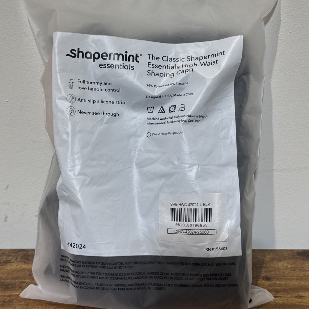 Empetua by Shapermint High-Waisted Shaping Capri Legging Black Size L